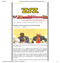 Signing of memorandums