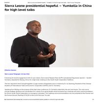  Sierra Leone presidential hopeful