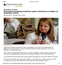  Colombia working towards water solutions 