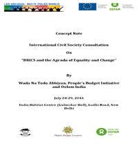 National/Regional Consultation before BRICS